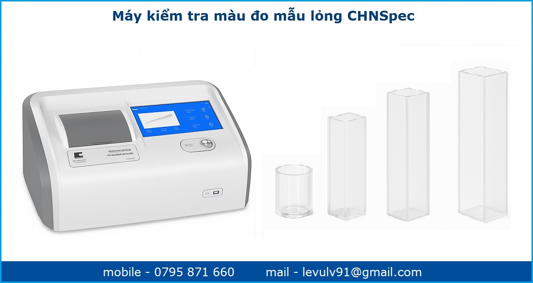 Máy so màu mẫu lỏng hãng CHN và cuvette