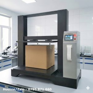 Máy đo lực nén thùng carton GT-N02A thiết kế chuẩn phòng Lab, đáp ứng tiêu chuẩn ASTM D642 và ISO 12048.