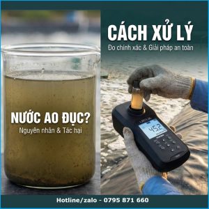so sánh nguyên nhân nước ao tôm bị đục và cách xử lý hiệu quả nhờ đo chính xác bằng máy đo độ đục Horiba TB220