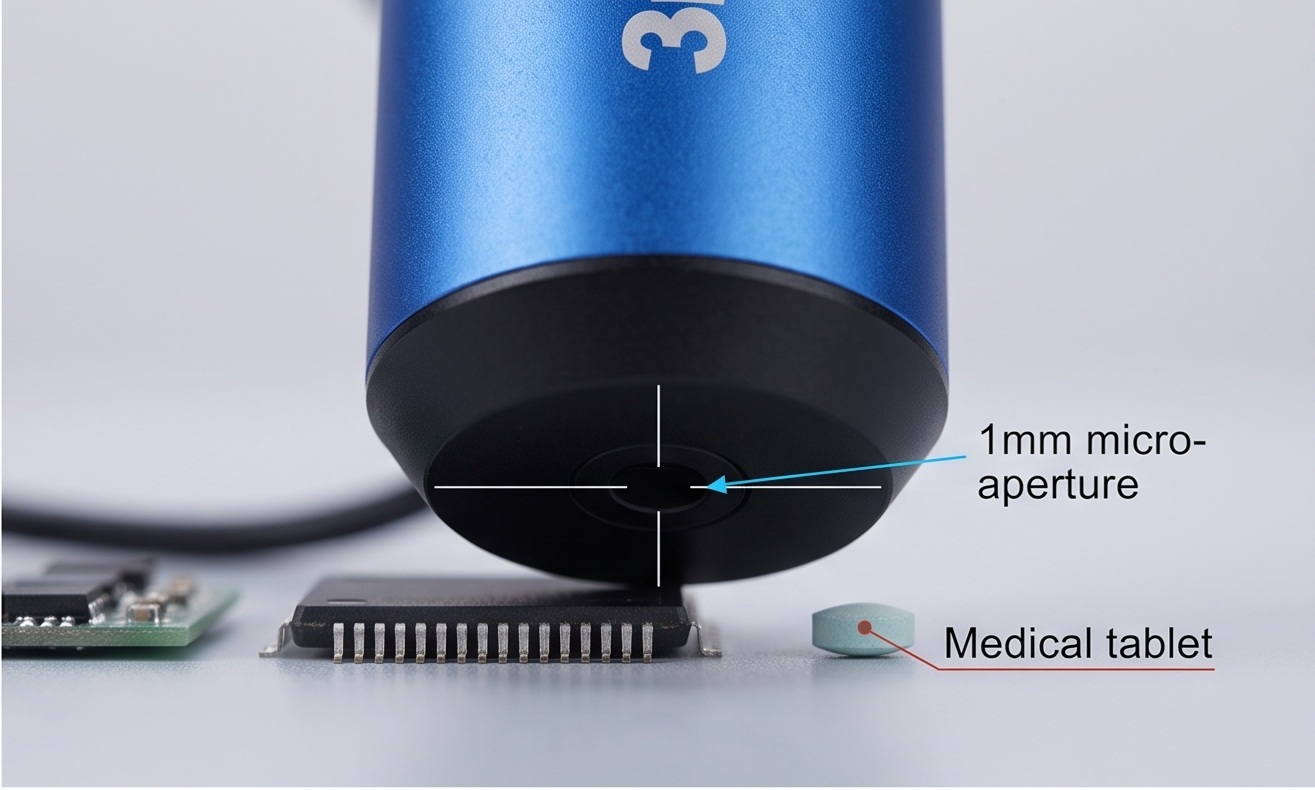 Khẩu độ 1mm của máy quang phổ PS301 đo linh kiện
